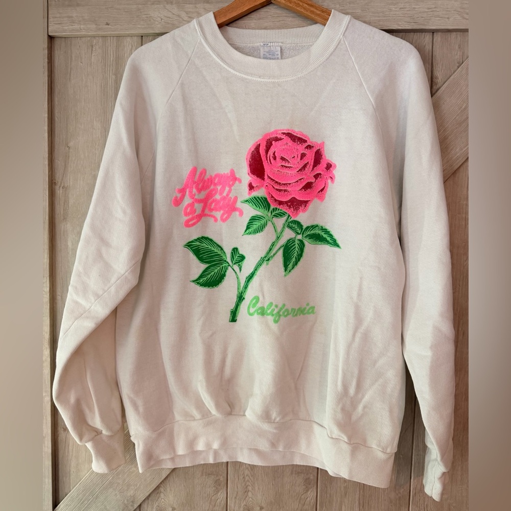 Vintage “Always a Lady” California Crewneck Sweatshirt